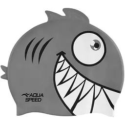 Шапочка для плавання Aqua Speed Zoo Pirana Сірий (1000-246-26)