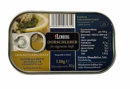Печінка тріски Lemberg Dorhleber 120 г.