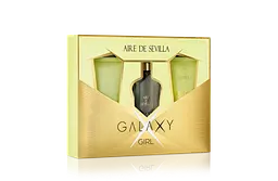 Подарунковий парфумований набір 3 в 1 Instituto Espanol Aire de Sevilla Galaxy Girl для жінок