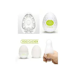 Мастурбатор Tenga Egg Clicker чоловічий еластичний 67x52 мм Бірюзовий - мініатюра 7
