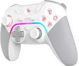 Геймпад Bloody GPW70 White/Grey бездротовий USB 2.4GHz для ПК/PS3/Switch/Android подвійна вібрація - мініатюра 3