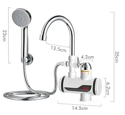 Кран-водонагрівач із душем нижнє під'єднання Instant electric heating water Faucet FT-001 - мініатюра 3
