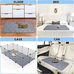 Багаторазова пелюшка Derby Washable Reusable Dog Pee Pad PM001 Grey 45х60 см - мініатюра 6