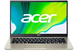 Ноутбук Acer Swift 1 SF114-34 14FHD IPS/Intel Pen N6000/4/128F/int/Lin/Gold (NX.A7BEU.00E) - мініатюра 2
