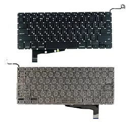 Клавіатура для ноутбука Apple MacBook Pro (A1286) (2011, 2012) з підсвічуванням (Light), Black, (No Frame), без (SD), RU (горизонтальний ентер) - мініатюра 3