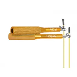 Скакалка 4FIZJO швидкісна для кросфіту Speed Rope Gold 4FJ0185 (P-5907222931158) - мініатюра 5