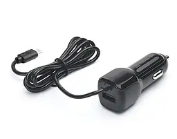 Автомобільний зарядний пристрій REAL-EL CA-15 (2USB, 2.1A) Black + кабель microUSB (EL123160009) - мініатюра 7