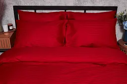 Набір наволочок Moon&Star Satin Stripe Stripe Red 70х70 см 2 шт