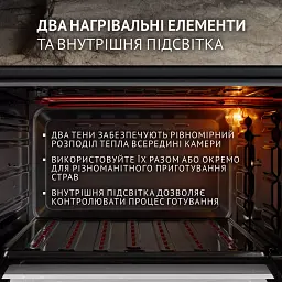 Електрична піч Perfelli MIRAGE 48 BLACK - мініатюра 4