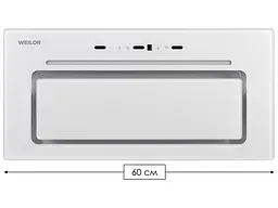 Витяжка вбудована WEILOR LUMINA WBG 66 WHITE - мініатюра 5