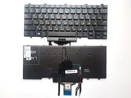 Клавіатура для ноутбуків Dell Latitude E5450, E5470, E7450, E7470 без рамки з трекпоінтом, з підсвічуванням RU/US