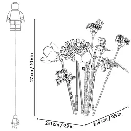 Конструктор LEGO Botanicals Букет квітів Олівії Родріґо 400 ел. (11507) - мініатюра 19