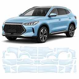 Антигравійна захисна бронеплівка за лекалами для BYD Song Plus I 2020-2022 - повний кузов