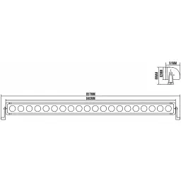 Автофара Belauto Cree Combo LED світлодіодна 20х10W (BOL2010LC) - мініатюра 2