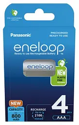 Акумулятори Panasonic Eneloop R3 AAA 800mAh Ni-Mh 4 шт.