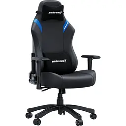 Крісло ігрове Anda Seat Luna Size L Black/Blue PVC (AD18-44-BS-PV) - мініатюра 7