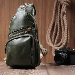 Трендова жіноча слінг сумка через плече з екошкіри Vintage 16х30х8 см sum0026954 - мініатюра 10