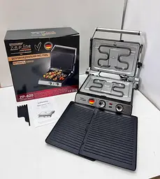 Гриль Zepline ZP-820 зі знімними пластинами, 3500 Вт - мініатюра 3