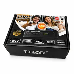 Цифровий ефірний ТВ-тюнер UKC T2-0967 DVB-T2/C IPTV YouTube Full HD Чорний (2390000006) - мініатюра 3