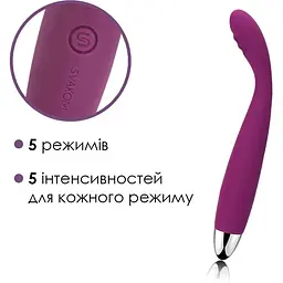 Тонкий вібратор Svakom Cici Violet - мініатюра 3