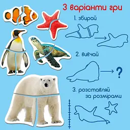 Набір магнітних пазлів Magdum Magnets puzzle for baby Оcean and Sea (ML4031-35 EN) - мініатюра 4