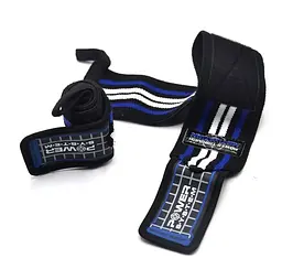 Бинти для зап'ясть (кистьові бинти) Power System PS-3500 Wrist Wraps Blue/Black (пара) (PS-3500_Blue-Black) - мініатюра 2