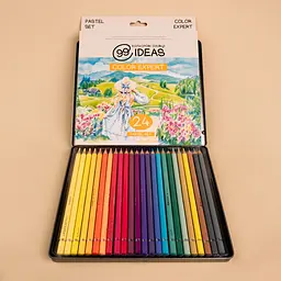 Набір олівців кольорових 99IDEAS "Color Expert" 24 кольори, Pastel Set, металева коробка, 99CE-24PAST - мініатюра 4