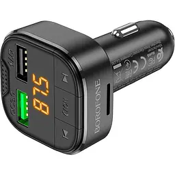 FM-трансмітер Borofone BC43 Black [155730] - мініатюра 3