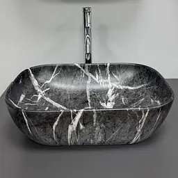 Умивальник VBI Ravenna накладний 46x33.5 см black opal matt VBI-011233 - мініатюра 6