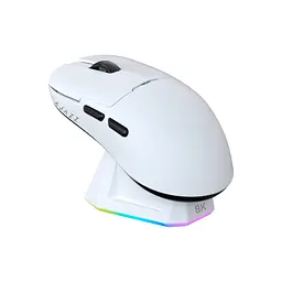 Мишка Ajazz AJ159PRO Wireless/Bluetooth/USB Charging Dock White (AJ159-PRO-W) - мініатюра 1
