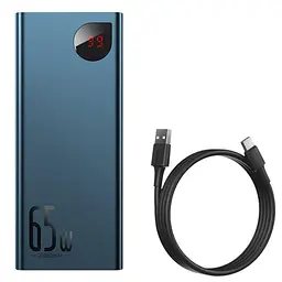 Портативна батарея - зовнішній акумулятор Baseus Adaman Metal 20000mAh 65W PPIMDA-D03 - мініатюра 2