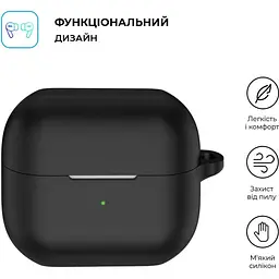 Чохол ArmorStandart Hang Case для Samsung Galaxy Buds 3 FE/3/3 Pro Black (ARM79972) [162080] - мініатюра 2