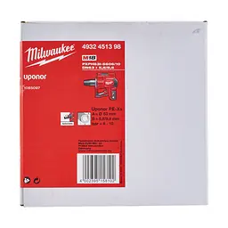 Розширювальна головка для Q&E труб Uponor MILWAUKEE, PXPH 63I-5606/10 DN63 (для M18 BLPXPL) - мініатюра 2
