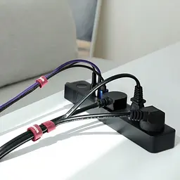 Кабельний органайзер Baseus Colourful Circle Velcro strap 3m червоний (ACMGT-F09) - мініатюра 3