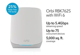 WiFi Mesh-система Netgear Orbi RBK762S (RBK762S-100EUS) - мініатюра 3