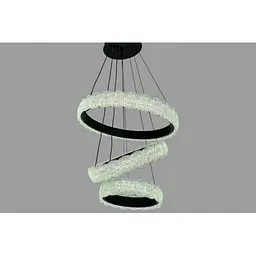 Люстра лед підвісна Linisoln 1533-50*40*30 BK метал, акрил, круги 50-40-30 см, LED-стрічка, 80 Вт