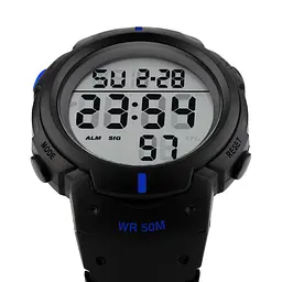 Наручний годинник чоловічий Skmei 1068 Blue, 1068BU (12258) - мініатюра 3