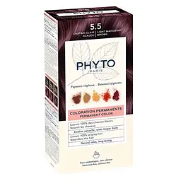 Крем-фарба Phyto PhytoColor, відтінок 5.5 (світлий шатен акажу), 112 мл