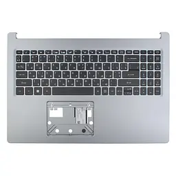 Верхня кришка для Acer A115-22 A315-43 A315-55 A315-23G EX215-22, (Silver, топкейс+клавіатура, Original)