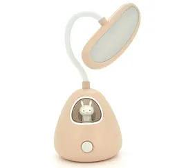 Гнучка настільна лампа Voltronic Rabbit Pink з органайзером, 3 режими, 4,2 В 300 мА·год - мініатюра 1