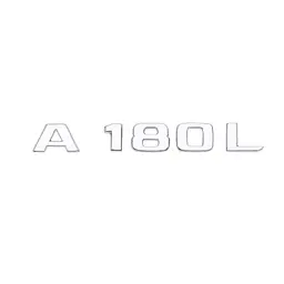 Емблема напис A180L для Mercedes-Benz A-Class хром 170х23 мм пластик (на скотчі)