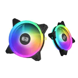 Вентилятор 120 мм, PcCooler F3 T120 ARGB, Black, 3 шт, 120х120х25 мм, 500 - 1800 об/хв, до 21.6 дБ, 4-pin (PWM) / 3-pin (ARGB), гідродинамічний підшипник - мініатюра 4