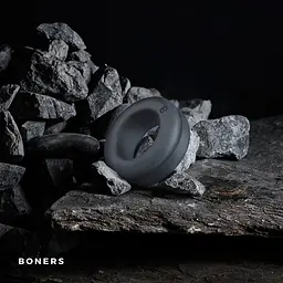 Ерекційне кільце Boners Double Cock Ring, 5.2х2 см (сірий) - мініатюра 2