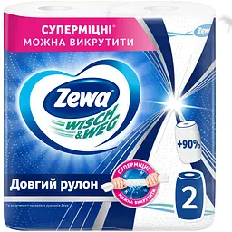 Бумажные полотенца Zewa Wisch Weg двухслойные 2 рулона