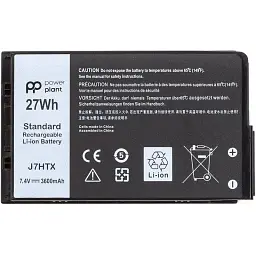 Акумулятор PowerPlant для ноутбуків DELL Latitude 12 7202 (J7HTX) 7.4V 3600mAh (NB441945) - мініатюра 2