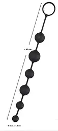 Анальні намиста Black Velvets Anal Beads 40 cm (чорний) - мініатюра 4