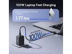 Мережевий зарядний пристрій BASEUS EnerFill FE11 100 W Black (P10182102123-00) - мініатюра 9