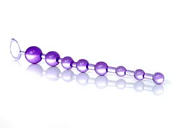 Анальний ланцюжок - Jelly Anal Beads Purple - мініатюра 2