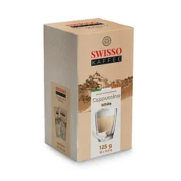 Капучино Swisso Kaffee Cappuccino White з вершковим смаком 10х12,5 г