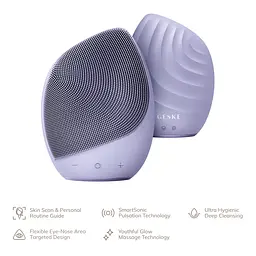 Електронна звукова щітка для обличчя GESKE Sonic Facial Brush 5 в 1 фіолетова - мініатюра 2